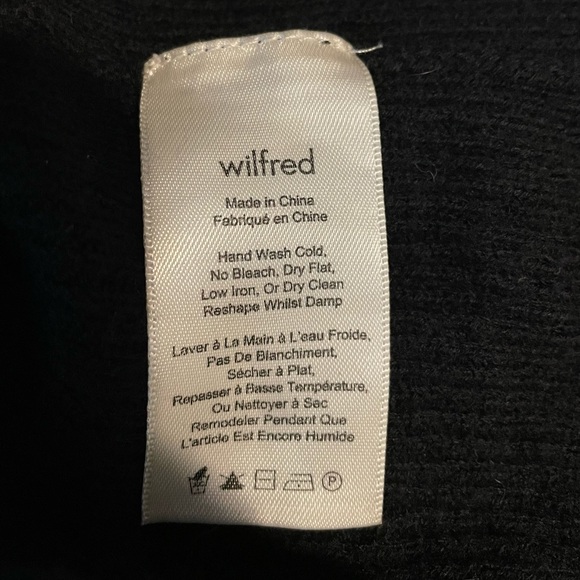 Wilfred mock neck open back sweater -Black - XS - Picture 5 of 6